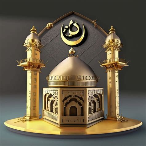 Premium AI Image | golden mosque