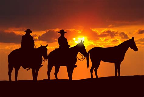 Download Sunset Horse Silhouette Photography Cowboy HD Wallpaper