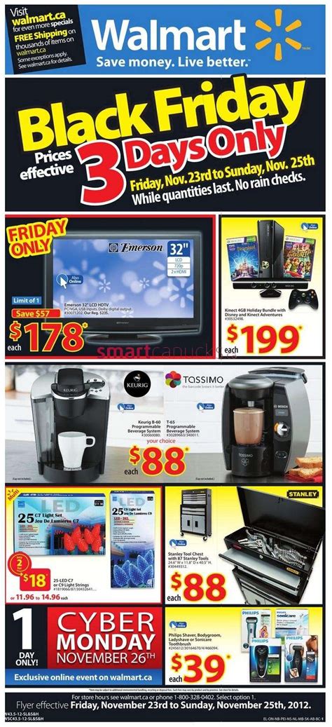 Walmart Black Friday flyer Nov 23 to 25