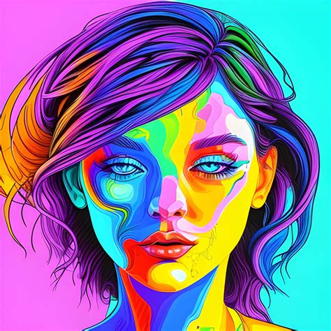 Digital art colorful drawing - Arthub.ai