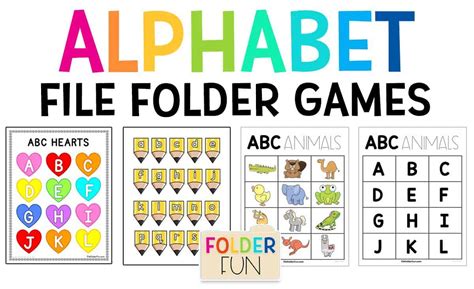 Alphabet File Folder Games - File Folder Fun