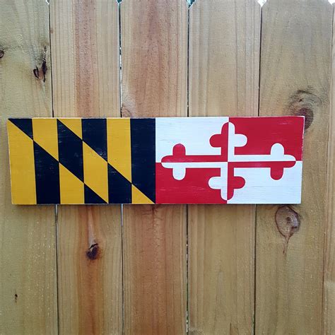 Maryland Flag Maryland State Flag Wall Art Maryland Wall - Etsy