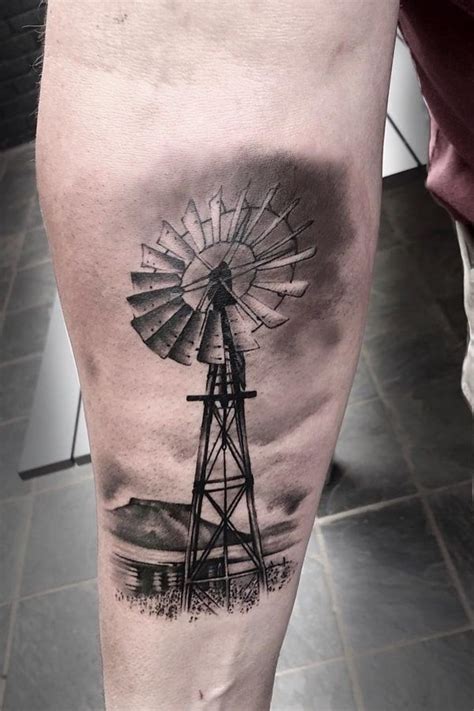 Windmill Tattoo: Symbolism, Meanings & More - Noteworthy Tattoo ...