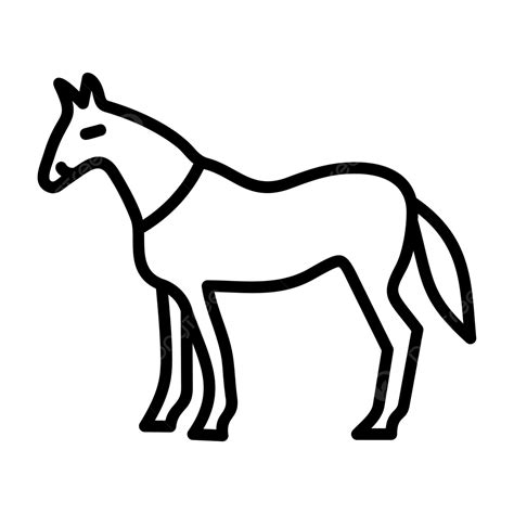 Horse Line Icon Vector, Horse Icon, Animal, Horse PNG and Vector with Transparent Background for ...