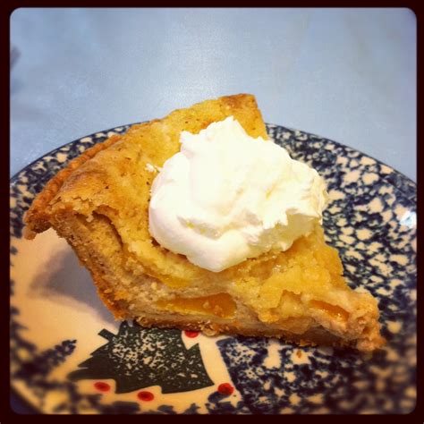 Jennie's Kitchen: Sour Cream Peach Pie