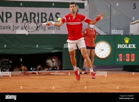 Novak Djokovic of Serbia during the Roland-Garros 2021, Grand Slam ...