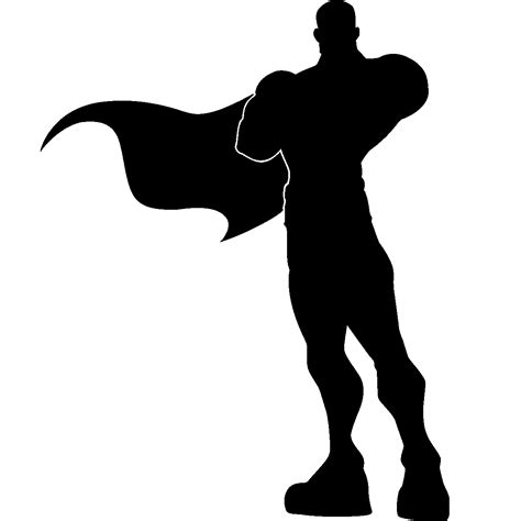 Superhero Silhouette Png Free Superhero Silhouette Svg Transparent ...