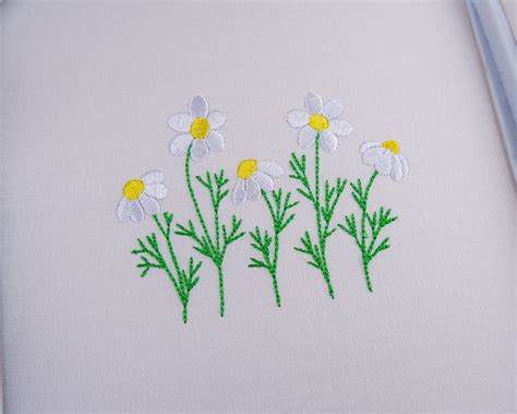 Daisy Embroidery Design Daisies Machine Embroidery Designs | Etsy