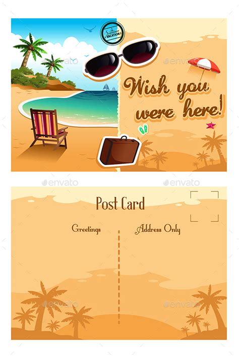 Vacation Postcard Template