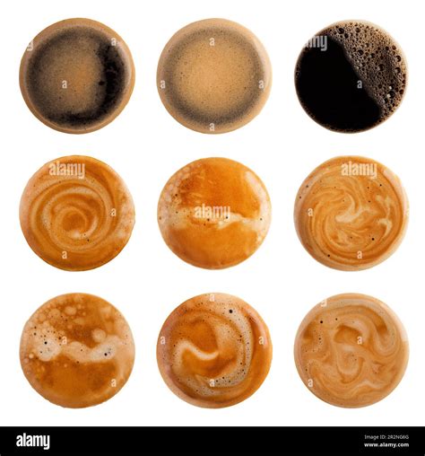 Coffee Foam isolated on white background Stock Photo - Alamy