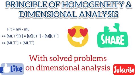 Dimensional analysis | Principle of Homogeneity | Solved problems |Grade 11 |Physics |Easy ...