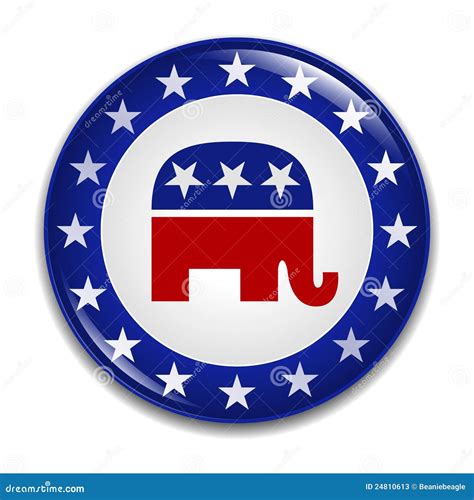 Republican Party Logo Badge Editorial Stock Photo - Illustration of ...