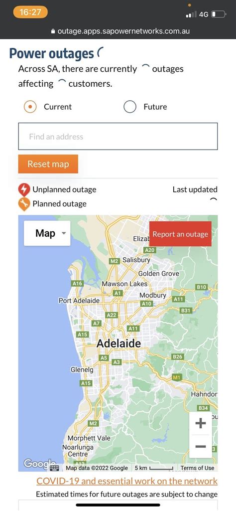 The SA Power Networks outage map is experiencing an outage : r/Adelaide