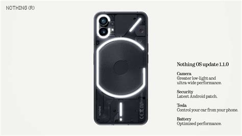 Nothing Smartphone: A new software update - Better camera experience, a new Tesla control ...