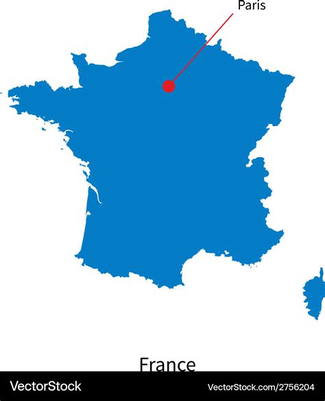 Map Of France Showing Paris - Bertha Roseanne