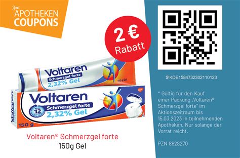 Voltaren® Schmerzgel forte (150 g.) - apothekencoupons.de