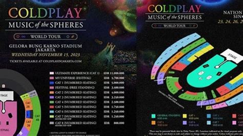 Harga Tiket Coldplay di Singapura, Cara Beli dan Bedanya dari Indonesia, Harga Mulai Rp 750 Ribu ...