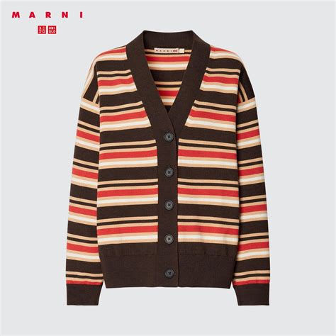 Merino Blend Striped Oversized Cardigan (MARNI) | UNIQLO US