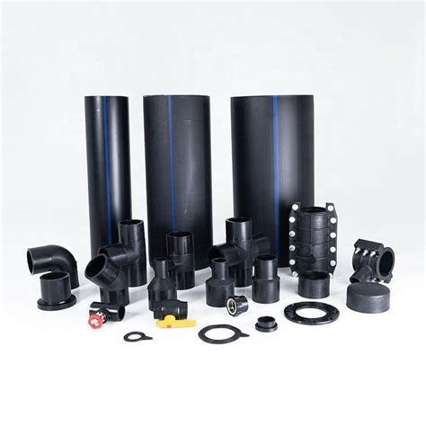 SDR13.6 SDR17 HDPE Pipes And Fittings 1 Inch Black Plastic Water Pipe Fittings