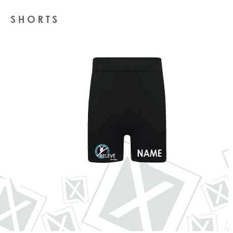 Releve Dance Academy Shorts Adults : Xerosix, Personalised uniform ...