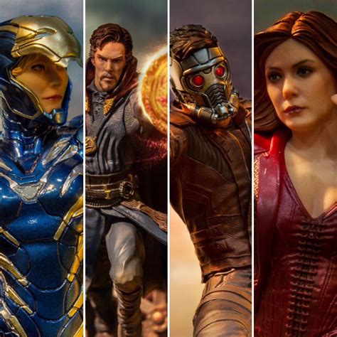 Iron Studios Endgame Rescue Scarlet Witch Star-Lord Dr Strange Statues ...