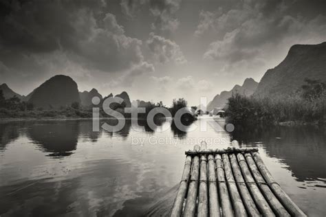 Bamboo Raft On Li River Stock Photo | Royalty-Free | FreeImages