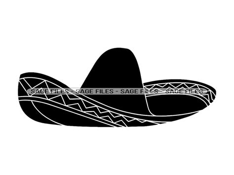 Sombrero 16 SVG, Sombrero SVG, Hat Svg, Sombrero Clipart, Sombrero ...