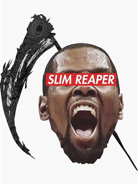 "Kevin Durant Slim Reaper" Sticker by neoindividual | Redbubble