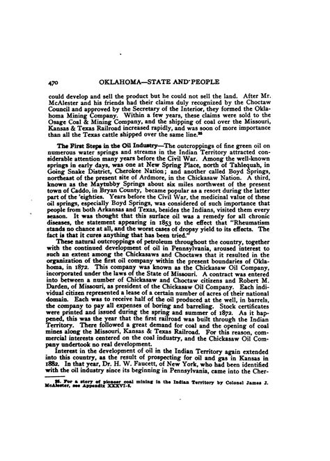 Oklahoma, a history of the state and its people, v. 1 - Page 508 of 509 - The Portal to Texas ...