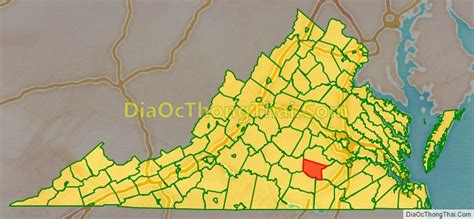 Map of Nottoway County, Virginia - Thong Thai Real