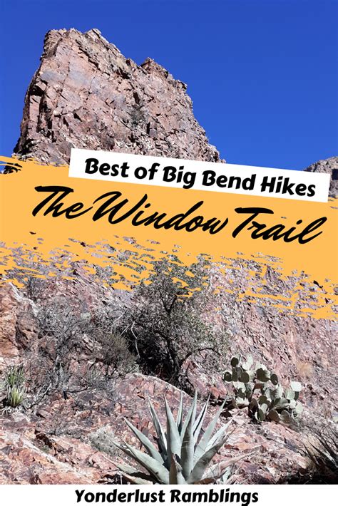 The Window Trail: The Best of Big Bend Hikes | Travel activities, Hiking places, Outdoors adventure