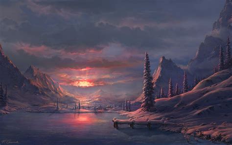 25 Beautiful Digital Art Landscapes and Matte Paintings by Feliks | Read full article: http ...