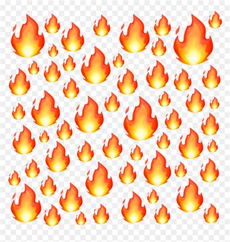 Fire Emoji Background, HD Png Download - vhv