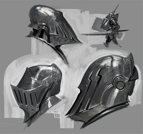 Study Helmets by Robotpencil on DeviantArt | Armor drawing, Armor ...