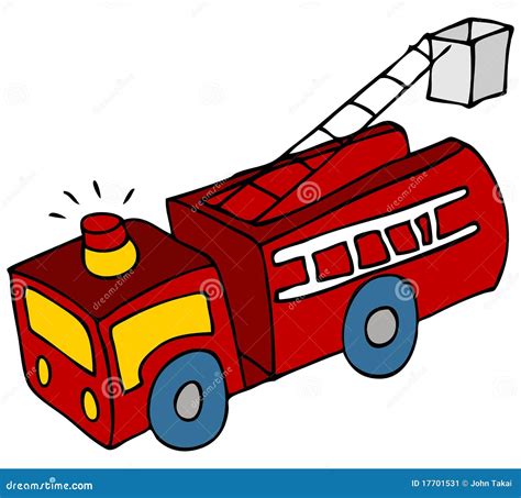 Fire Truck stock vector. Illustration of sketch, doodle - 17701531