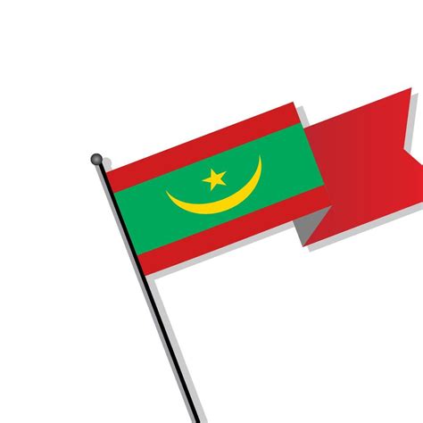 Illustration of Mauritania flag Template 13350420 Vector Art at Vecteezy