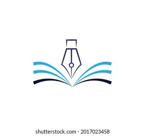 Book Pen Logo Design Template Trendy Stock Vector (Royalty Free) 2017023458 | Shutterstock