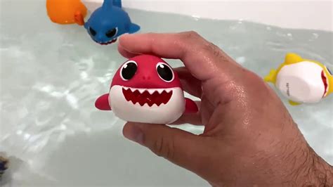 WowWee Pinkfong Baby Shark Bath Squirt Toy - 4 Pack - YouTube