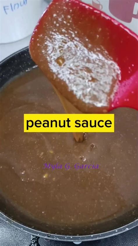 Peanut sauce para sa lumpiang sariwa #peanutsauce #lumpia # ...