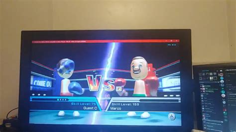 My Wii Sports setup part two, this time boxing. Also it's wired because ...