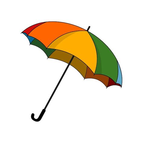 Premium Vector | Vector illustration of rainbow umbrella, colorful umbrella