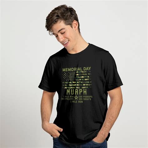 Murph Challenge Memorial Day 2021 WOD Workout Gear T-Shirts sold by ...