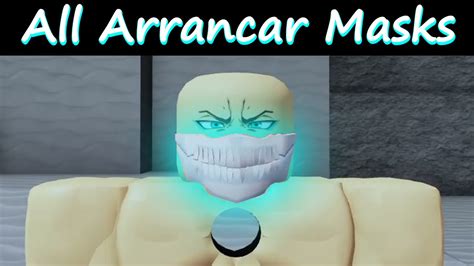 All Arrancar Masks | Peroxide Roblox - YouTube