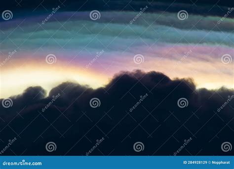 Amazing Rainbow Cloud on the Sky Stock Image - Image of scenic, meteorology: 284928129