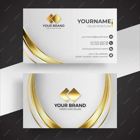 Premium Vector | Business card design template with luxury style