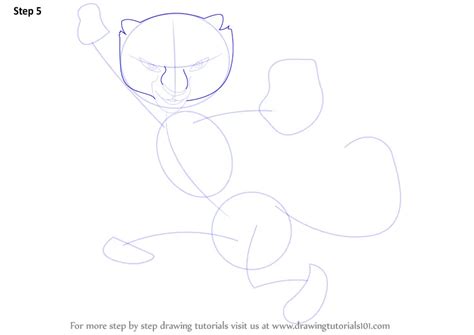 Learn How to Draw Tigress from Kung Fu Panda (Kung Fu Panda) Step by ...