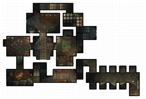 Re-imagination: Fort Greymoor Interiors [44x30] - battlemaps | Roleplaying game, Map pictures ...