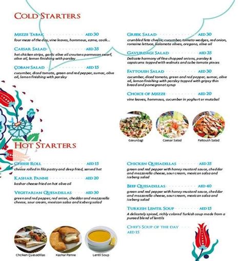 Marmaris Restaurant Menu, Menu for Marmaris Restaurant, Dubai Media ...