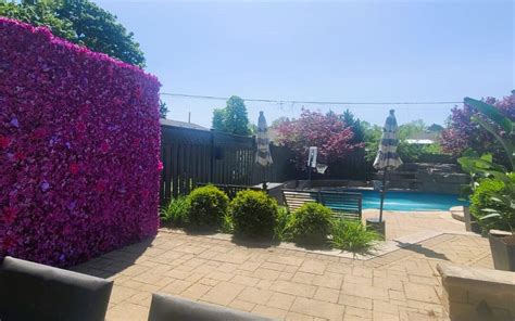 Beautiful Niagara Falls Bridal Shower Flower Wall Ideas | Flower Wall Rentals