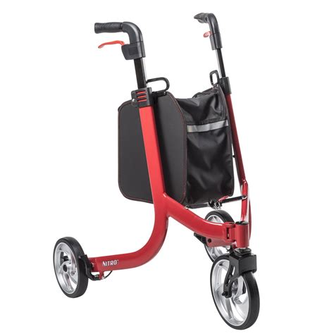 Nitro Euro Style 3-Wheel Rollator Rolling Walker - Just Walkers